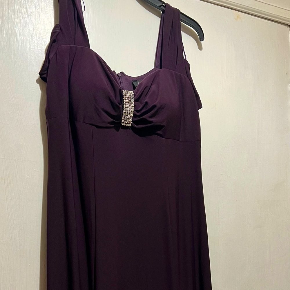 R&M Richards. Deep purple. Diamonique accent.